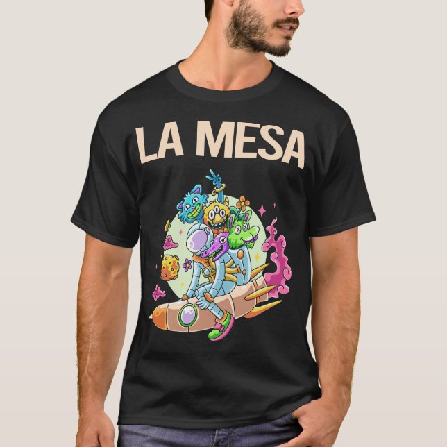 Camiseta Monstruos felices - La Mesa (Anverso)