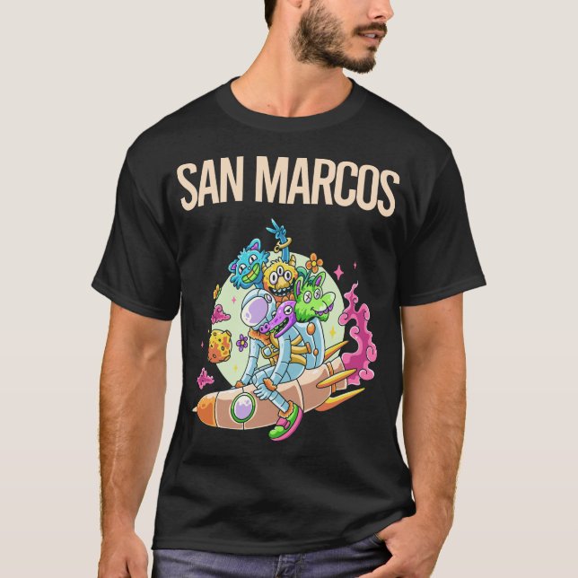 Camiseta Monstruos felices - San Marcos (Anverso)