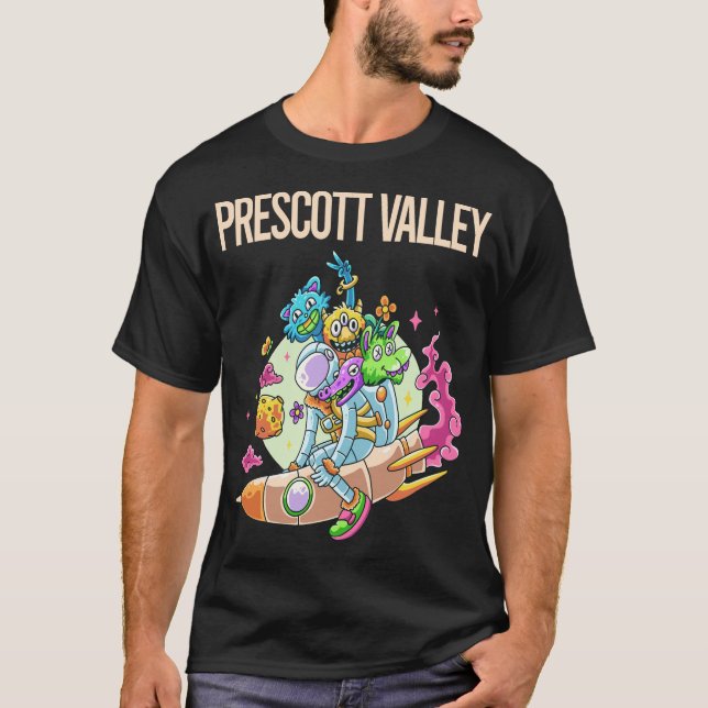 Camiseta Monstruos felices - Valle Prescott (Anverso)
