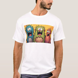 Camiseta Monstruos Funky de Osaka Difunden Alegría y Sonris