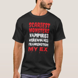Camiseta Monstruos más aterradores Vampiros Hombres lobo Fr