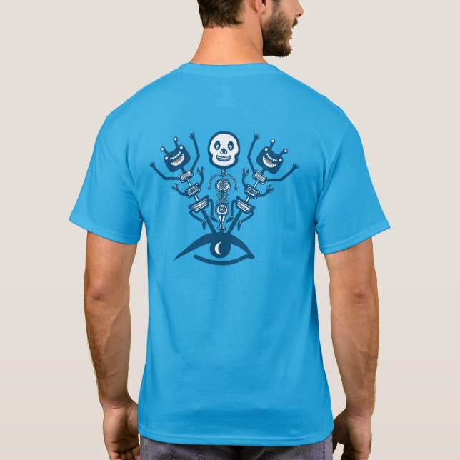 Camiseta Monstruos y esqueletos (Reverso)