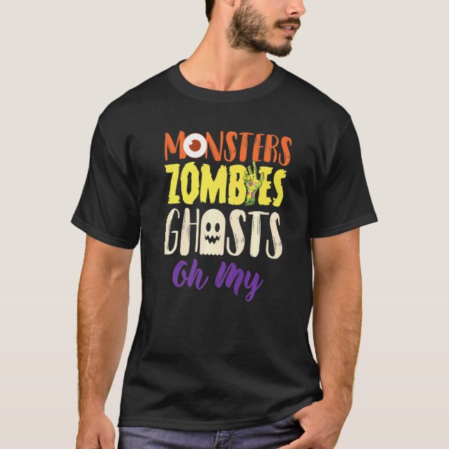 Camiseta Monstruos Zombies Fantasmas (Anverso)