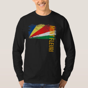 Camiseta Mont Fleuri Bandera De Las Seychelles Para Hombres