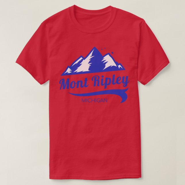 Camiseta Mont Ripley ski Michigan (Diseño del anverso)