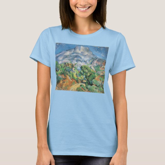 Camiseta Mont Sainte Victoire sobre Tholonet, Paul Cezanne (Anverso)