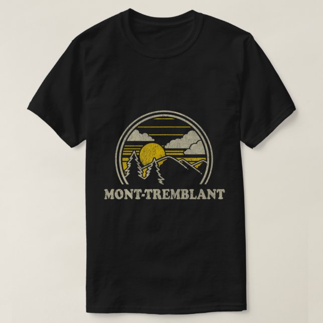 Camiseta Mont-Tremblant Quebec Canada Vintage Hiking Mounta (Diseño del anverso)