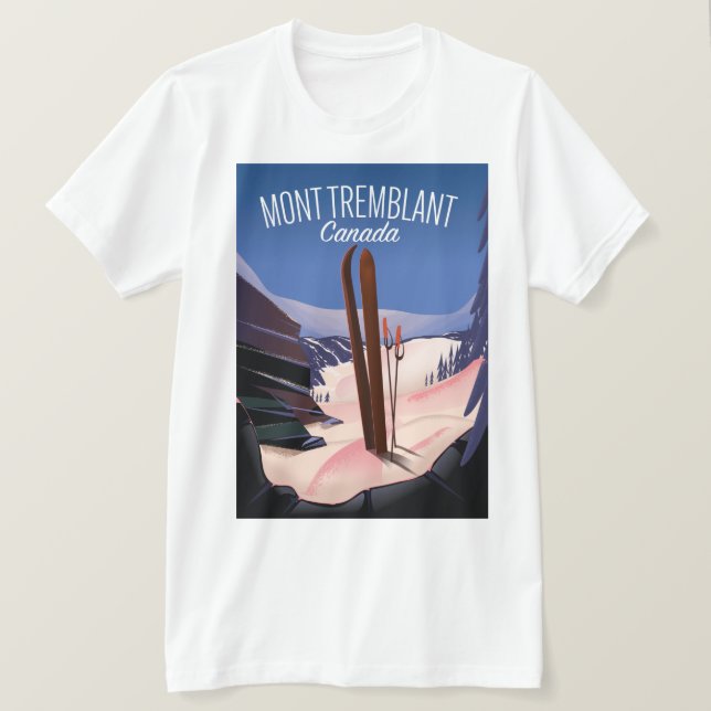 Camiseta Mont Tremblant Ski Canadá (Anverso del diseño)