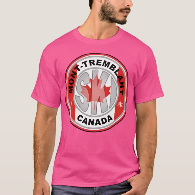 Camiseta Mont-Tremblant Ski Canadá Activo (Anverso)