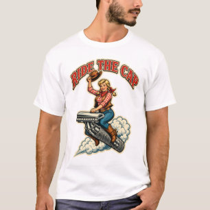 Camiseta Monta el tapón – Afeitado húmedo de vaquera vintag