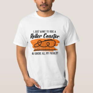 Camiseta monta una montaña rusa