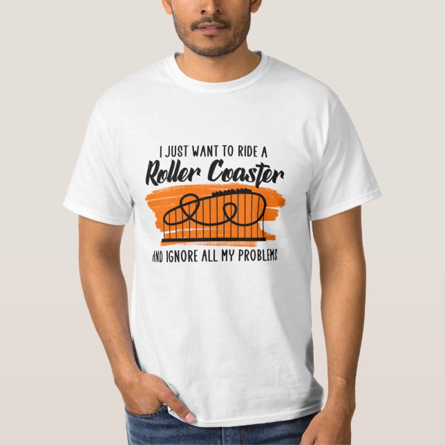 Camiseta monta una montaña rusa (Anverso)
