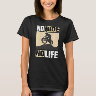 Camiseta Montacicleta cuesta abajo sin paseo sin vida Fahrr