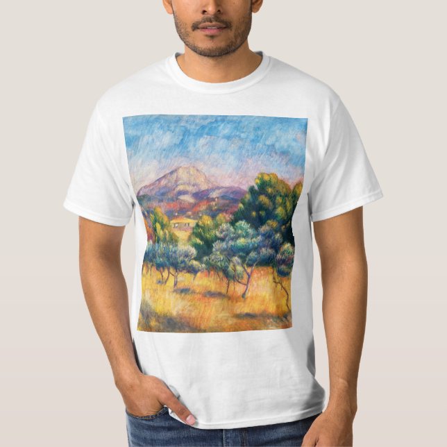 Camiseta Montagne Sainte-Victoire (Paysage) Renoir (Anverso)