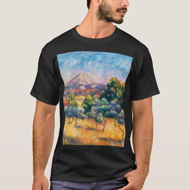Camiseta Montagne Sainte-Victoire (Paysage) Renoir (Anverso)