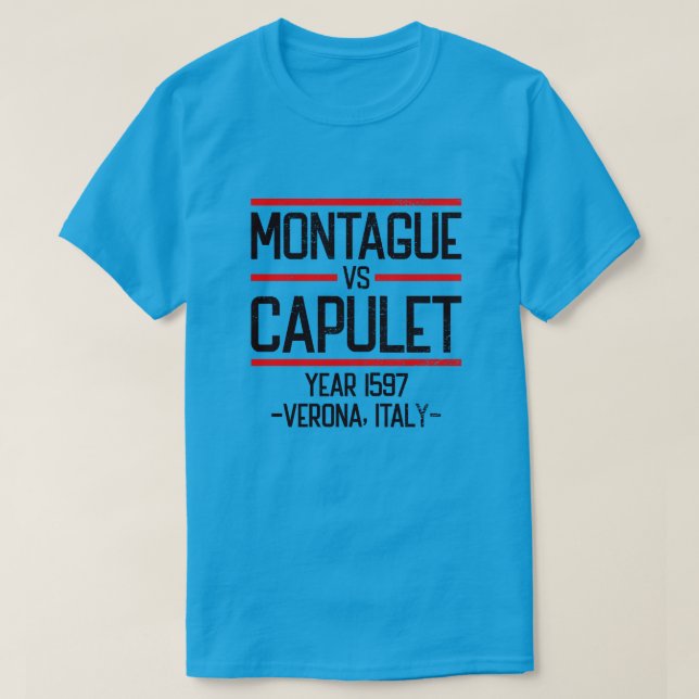 Camiseta Montague vs Capulet (Diseño del anverso)