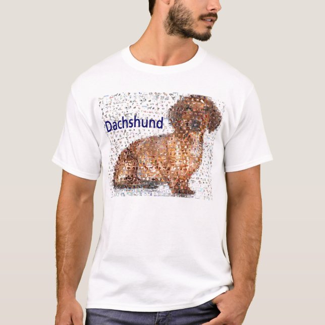 Camiseta Montaje asombroso del perro del Dachshund (Anverso)