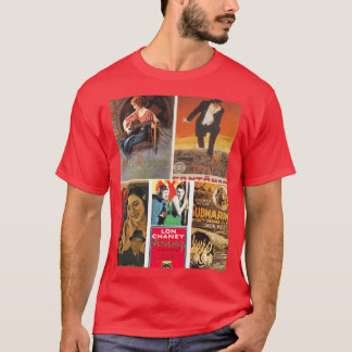 Camiseta Montaje de imágenes de películas antiguas