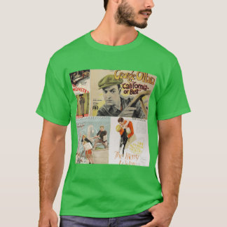 Camiseta Montaje de imágenes de películas antiguas 5 divert