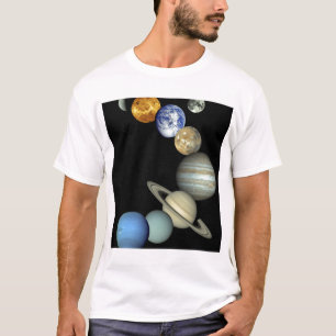 Camiseta Montaje de la Sistema Solar