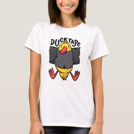 Camiseta Montaje de pared de cinta de pato raro