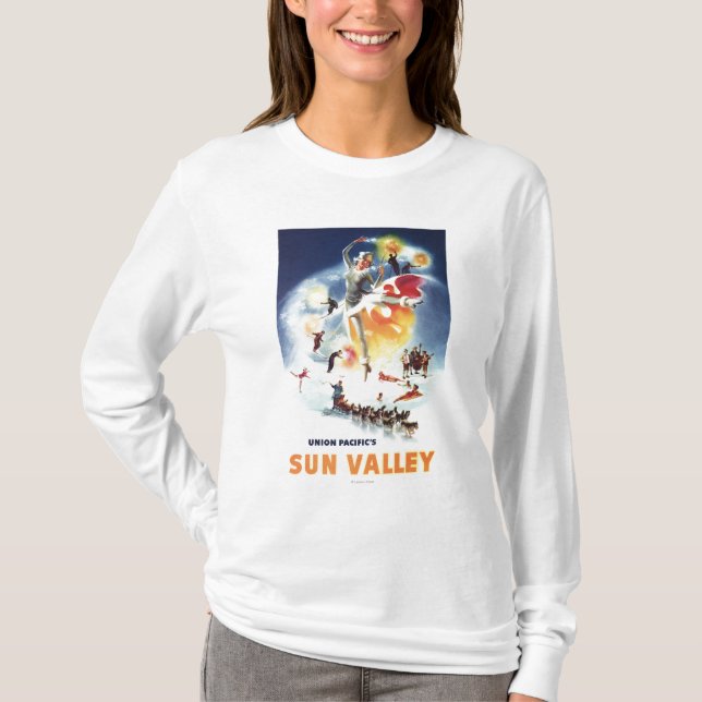 Camiseta Montaje de Sonja Henje del poster de Sun Valley (Anverso)