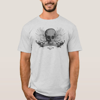 Camiseta Montaje del cráneo - gris