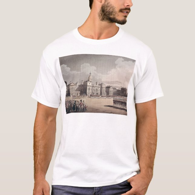 Camiseta Montaje del guardia en el parque de San Jaime (Anverso)