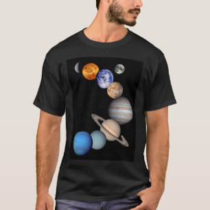 Camiseta Montaje del Sistema Solar Fotos de Planetas JPL