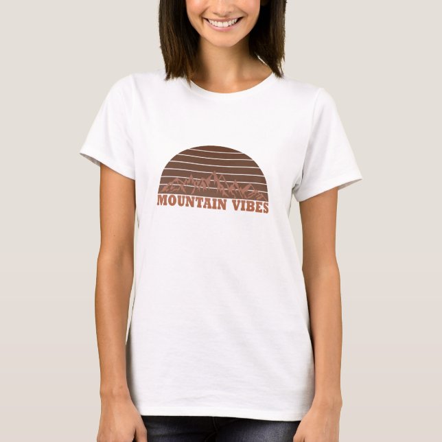 Camiseta Montaña al aire libre vibes amante del senderismo (Anverso)