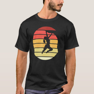 Camiseta Montaña alpina de escalada de roca retro Boulderin