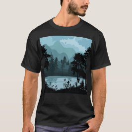 Camiseta Montaña azul