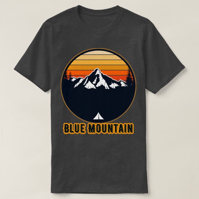 Camiseta Montaña Azul (Diseño del anverso)
