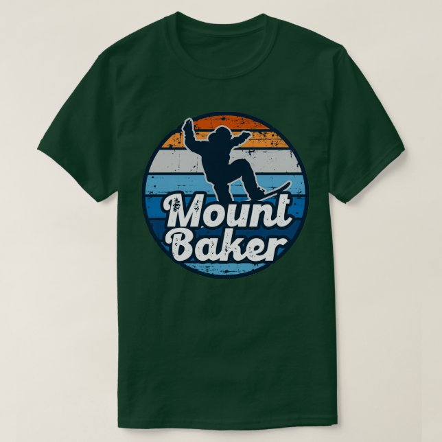 Camiseta Montaña Baker snowboard (Diseño del anverso)