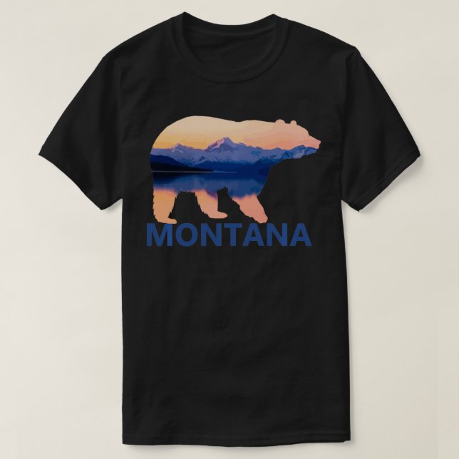 Camiseta Montana Bear Nature Camping Regalo Pullover (Diseño del anverso)