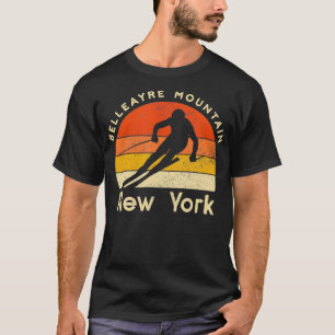 Camiseta Montaña Belleayre de esquí de época Nueva York
