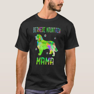 Camiseta Montaña Bernesa Mama Colorful Dog Mom