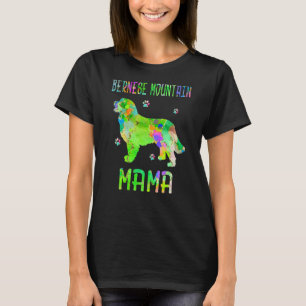 Camiseta Montaña Bernesa Mama Colorful Dog Mom