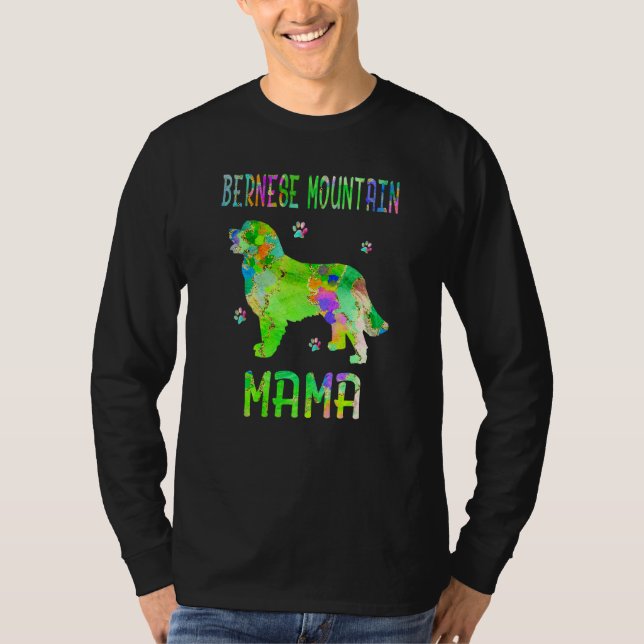 Camiseta Montaña Bernesa Mama Colorful Dog Mom (Anverso)