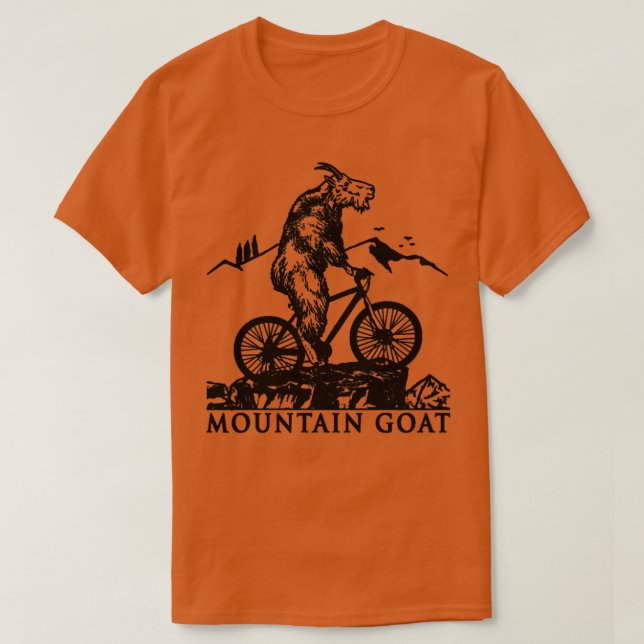 Camiseta Montaña Bicicleta Montaña Goat Riding Ciclismo (Diseño del anverso)