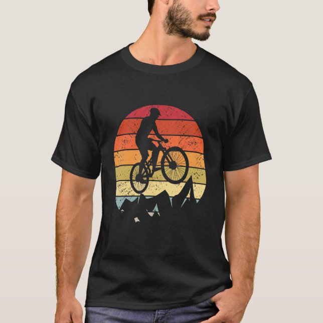 Camiseta Montaña Bicicleta Mtb Motif de descenso 1 (Anverso)