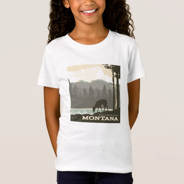Camiseta Montana | Bienvenidos a Big Sky Country (Anverso)