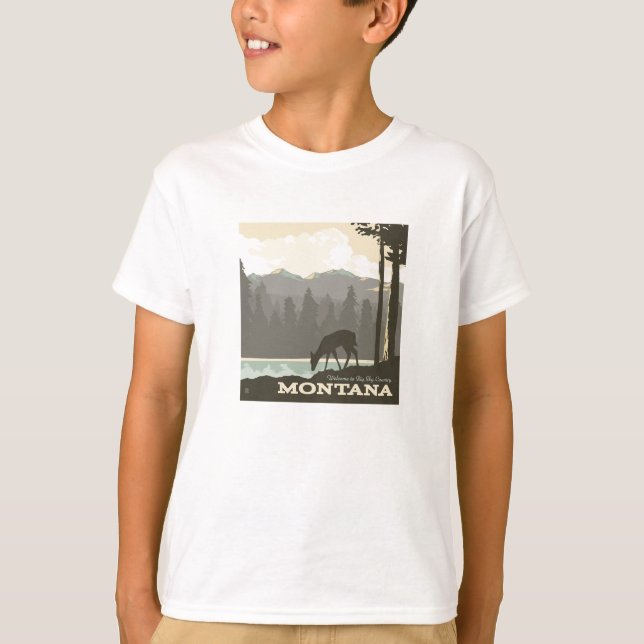 Camiseta Montana | Bienvenidos a Big Sky Country (Anverso)