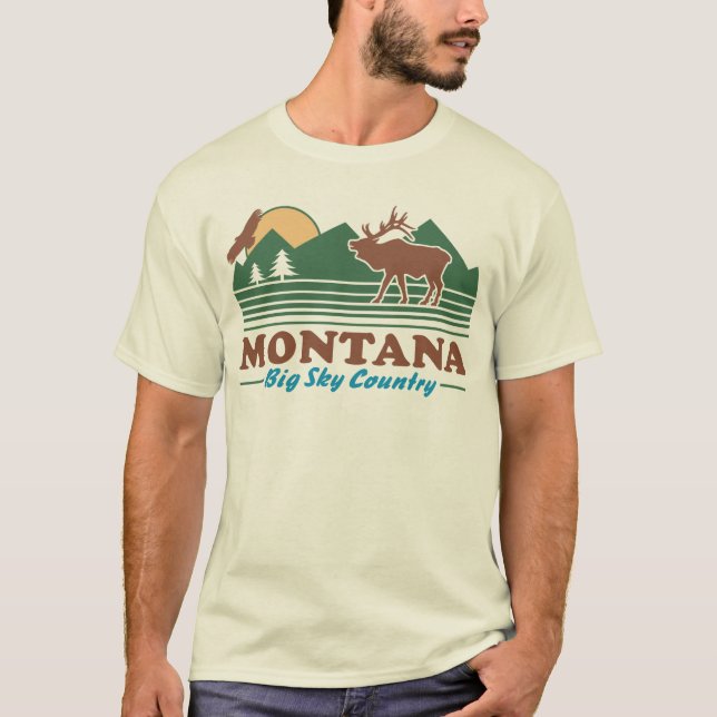 Camiseta Montana Big Sky Country (Anverso)