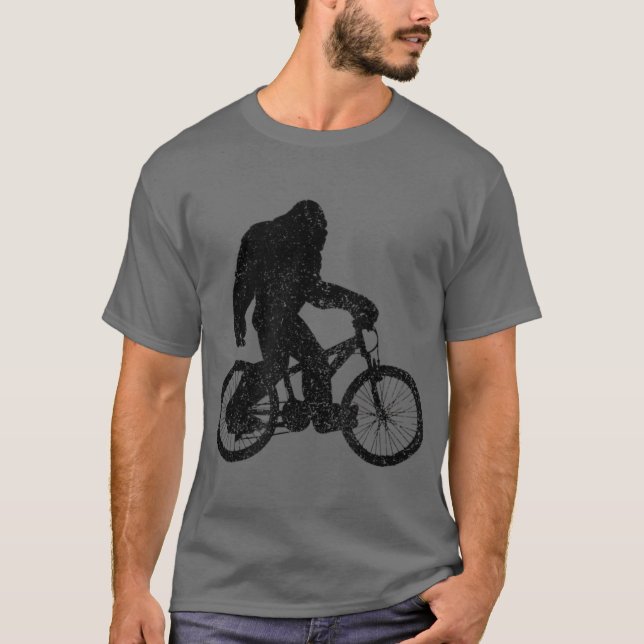Camiseta Montaña Bike Bigfoot MTB Funny el ciclismo (Anverso)
