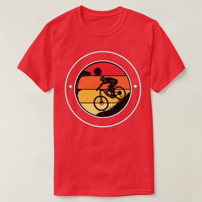 Camiseta Montaña Bike Carreras Sunset Downhill (Diseño del anverso)