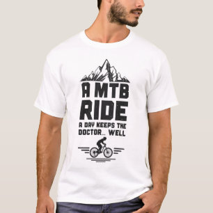 Camiseta Montaña Bike Mtb A Mtb Ride A Day Mantiene El