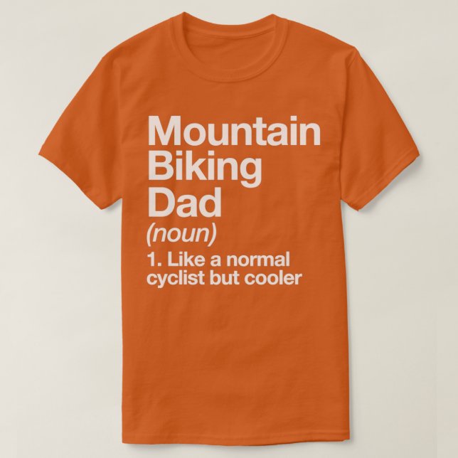 Camiseta Montaña Biking Dad Definición Deportes divertidos (Diseño del anverso)