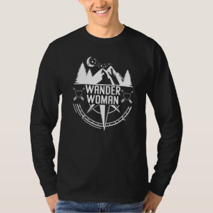 Camiseta Montaña brújula para mujer vagabunda mujer senderi