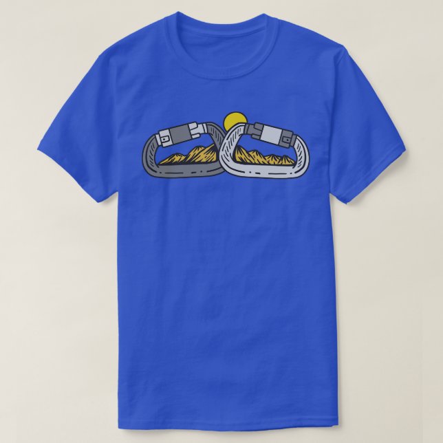 Camiseta Montaña Carabiner de Senderismo (Diseño del anverso)